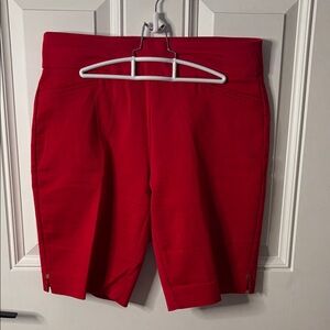 EUC croft & barrow Red Women's Bermuda Shorts